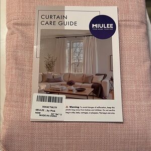 MIULEE Pink Curtains 50x84 blackout curtains .